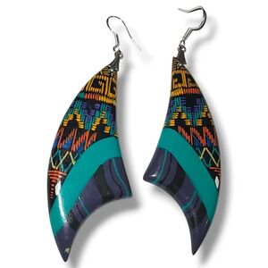 Vintage ATC Signed Dangle Statement Earrings